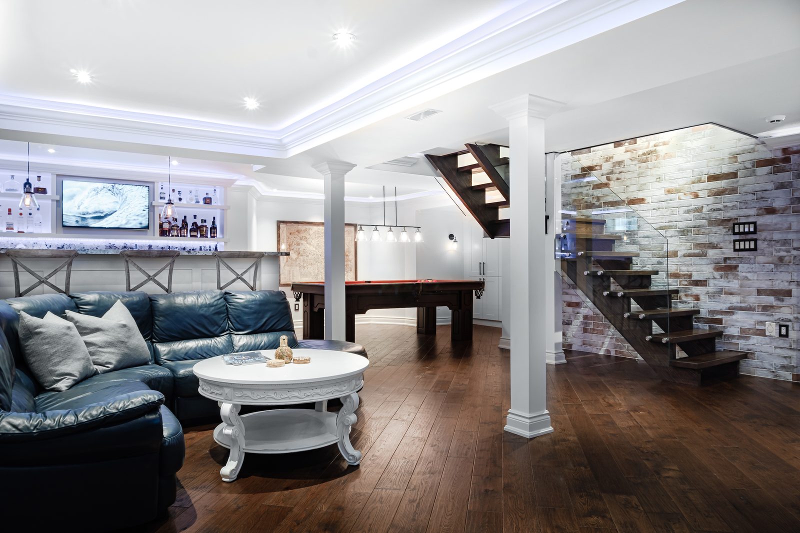 Basement renovation.